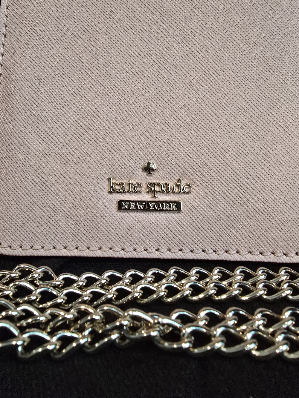 kate spade Leather Crossbody Phone Holder with Gold Chain - Pink - Picture 4 of 6